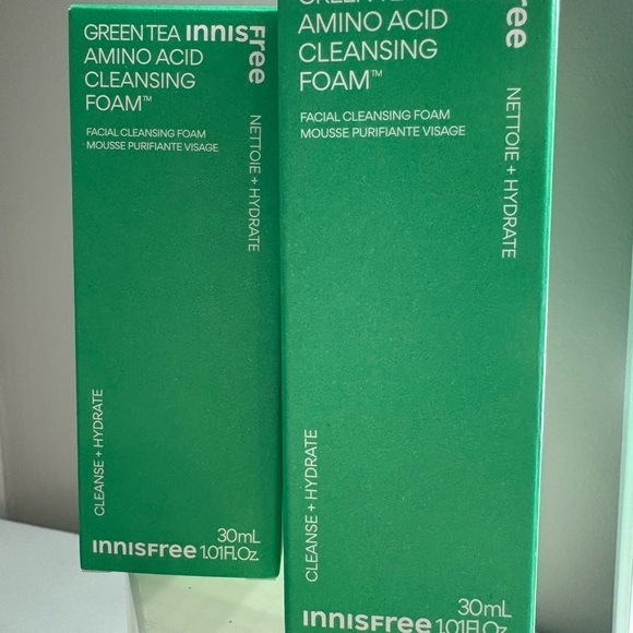 Innisfree Green Tea Amino Acid Cleansing Foam 30mL Mini NEW Sealed - Picture 10 of 10